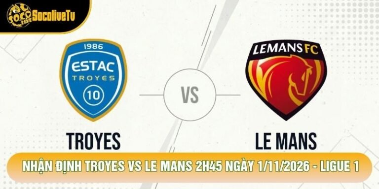 Nhận Định Troyes Vs Le Mans 2h45 Ngày 1/11/2026 - Ligue 1